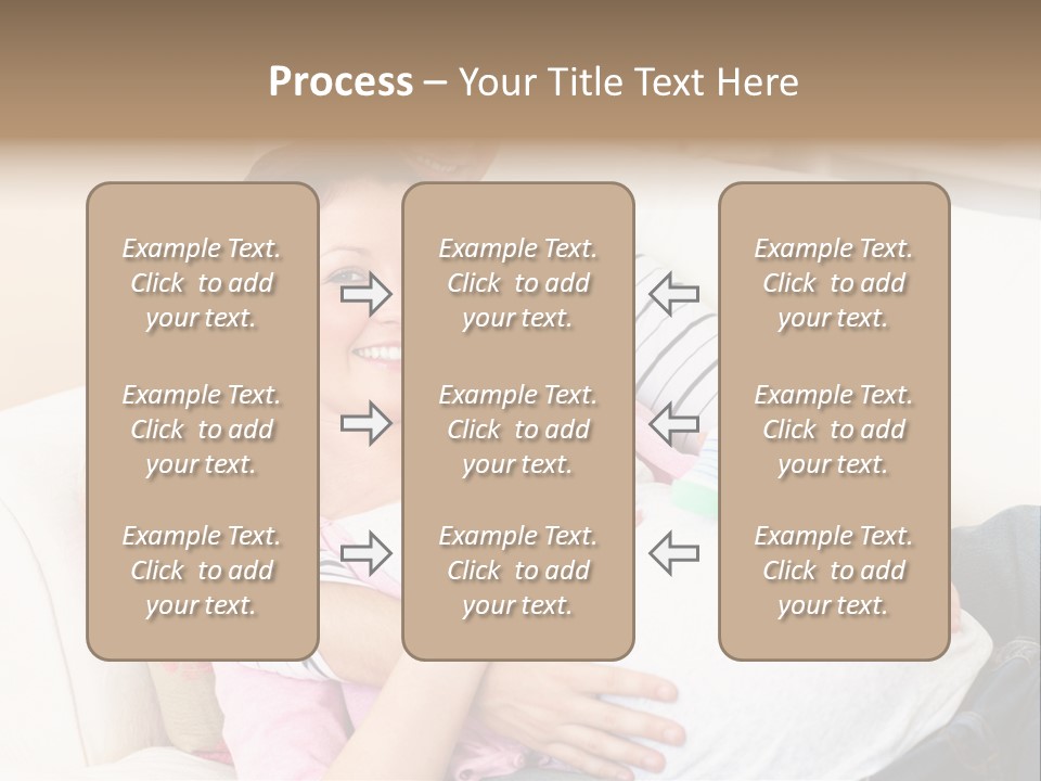 Sofa Pregnant Natural PowerPoint Template