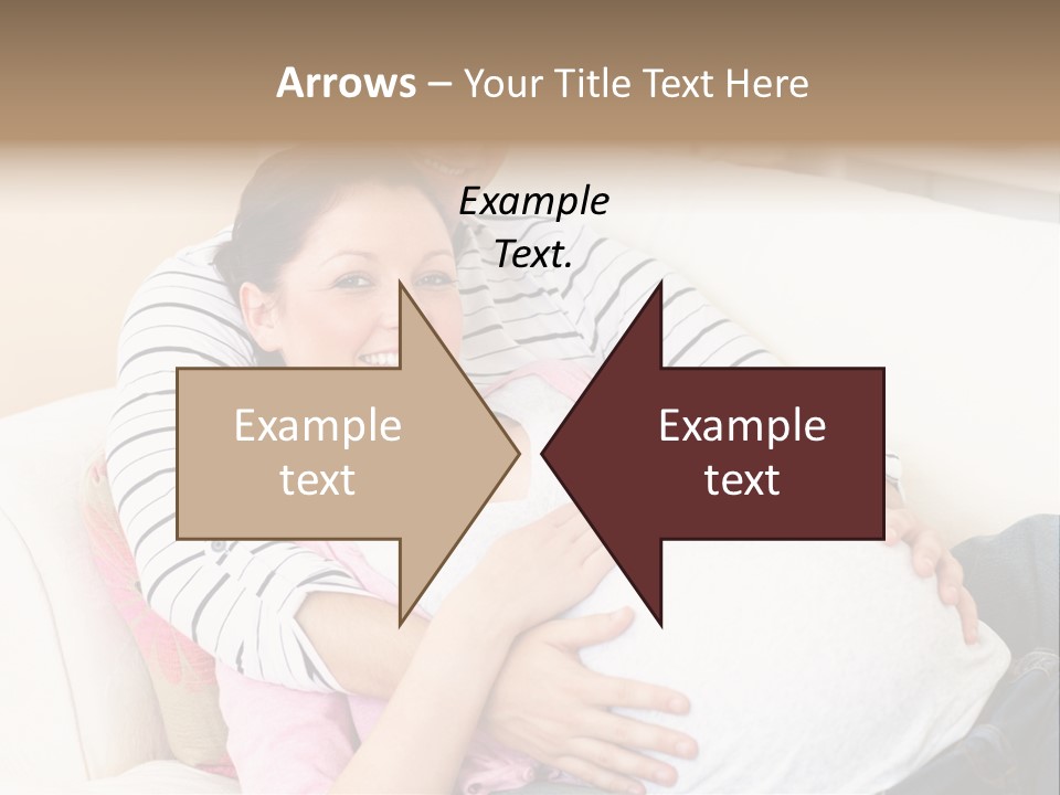 Sofa Pregnant Natural PowerPoint Template