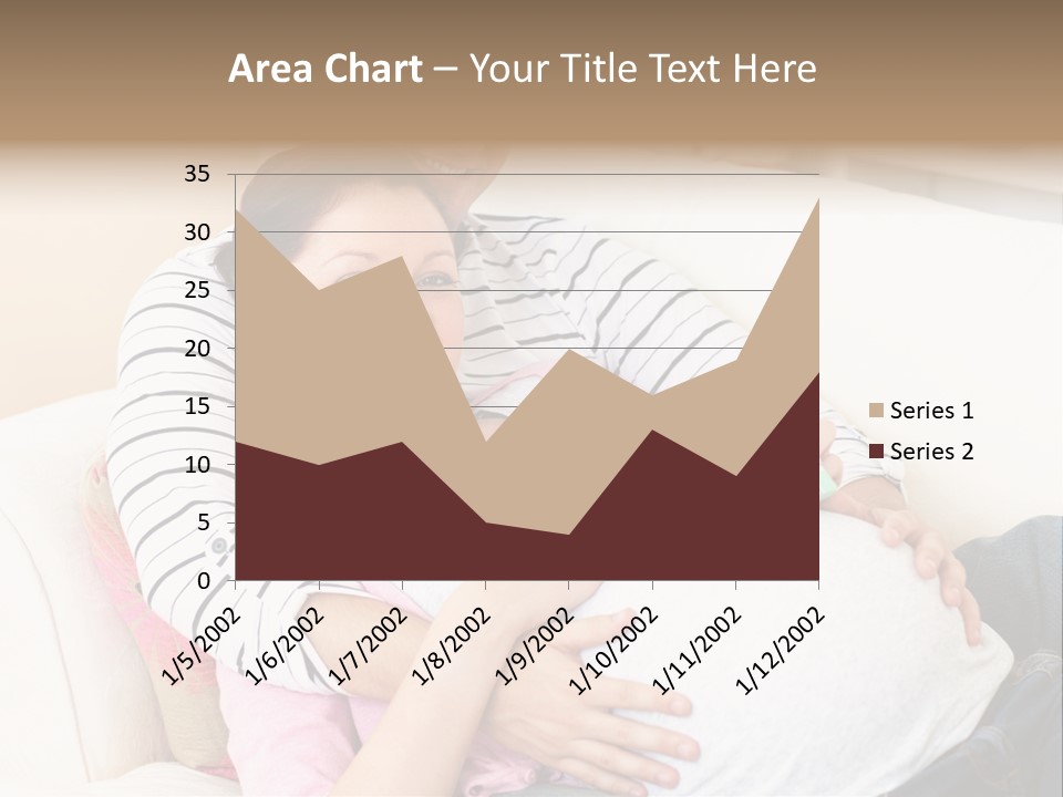 Sofa Pregnant Natural PowerPoint Template
