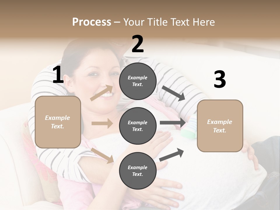 Sofa Pregnant Natural PowerPoint Template