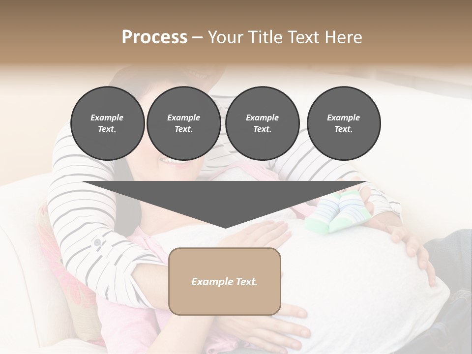 Sofa Pregnant Natural PowerPoint Template