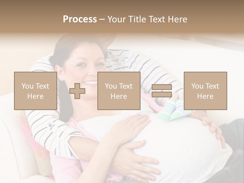 Sofa Pregnant Natural PowerPoint Template