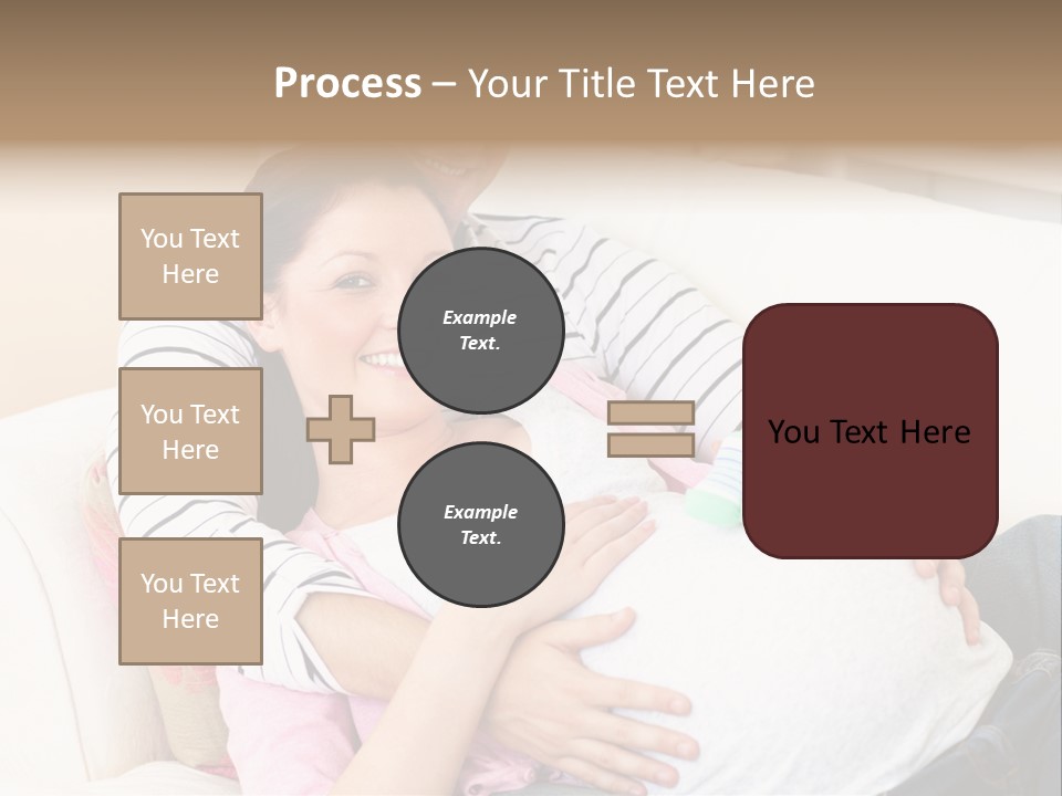 Sofa Pregnant Natural PowerPoint Template