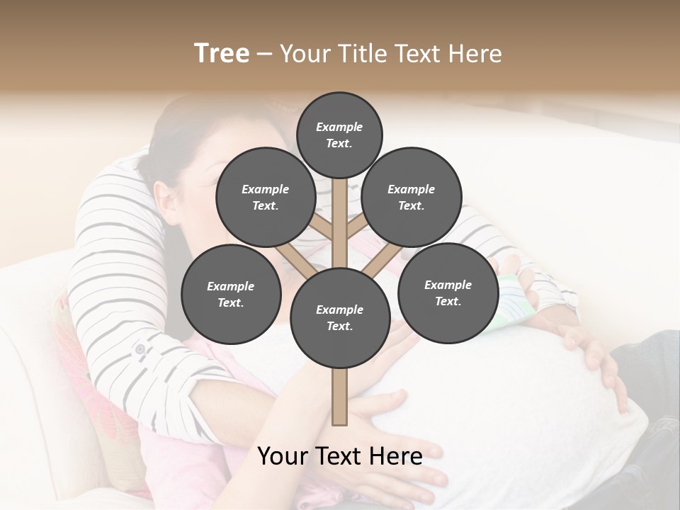Sofa Pregnant Natural PowerPoint Template