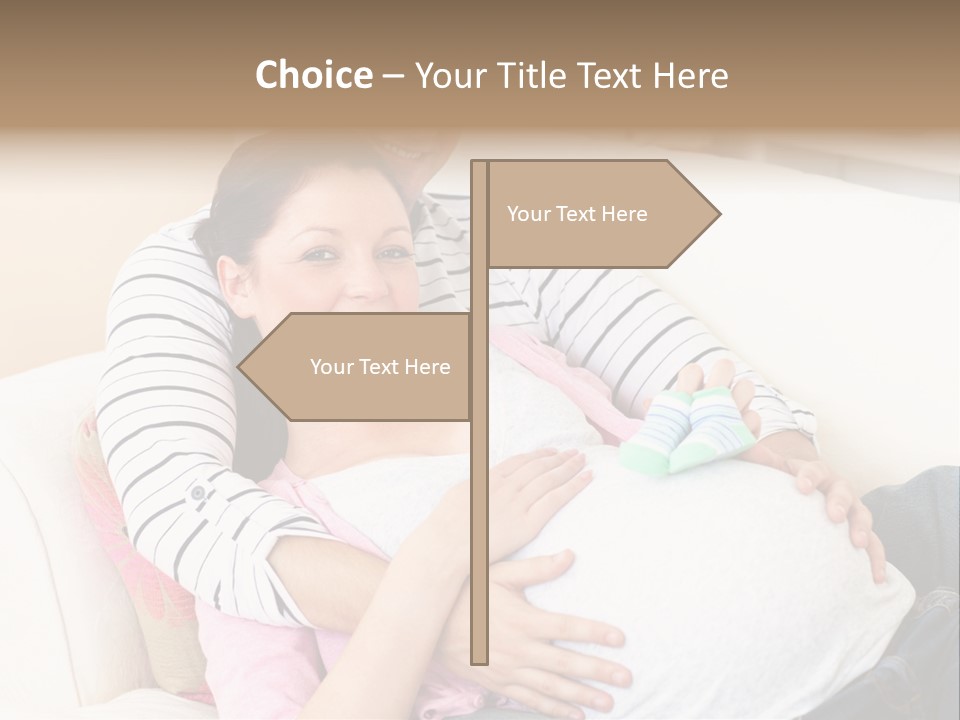 Sofa Pregnant Natural PowerPoint Template