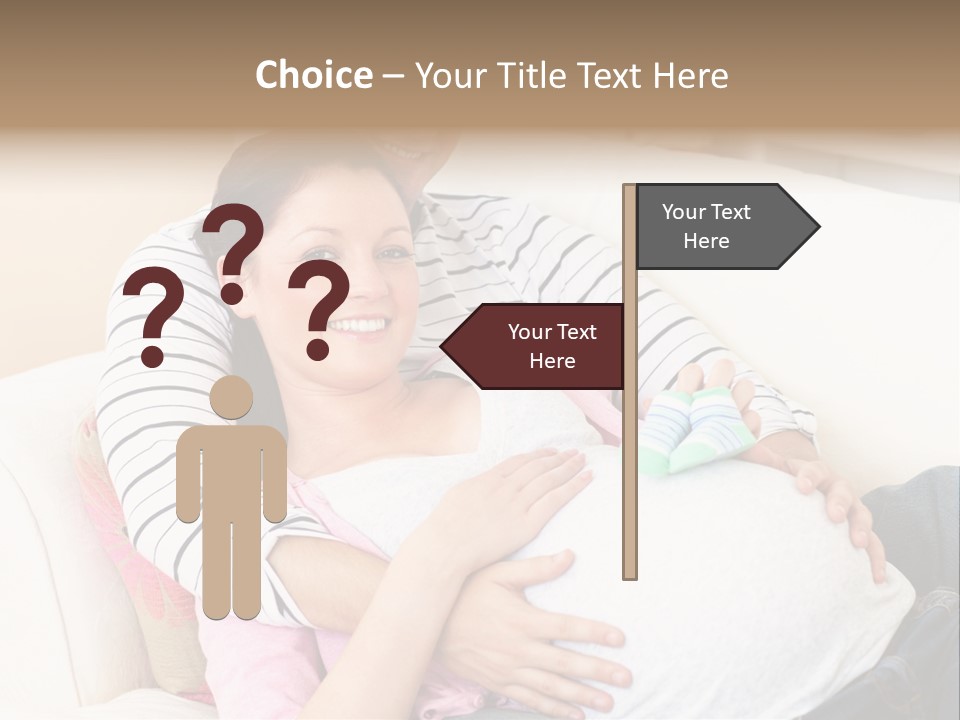 Sofa Pregnant Natural PowerPoint Template
