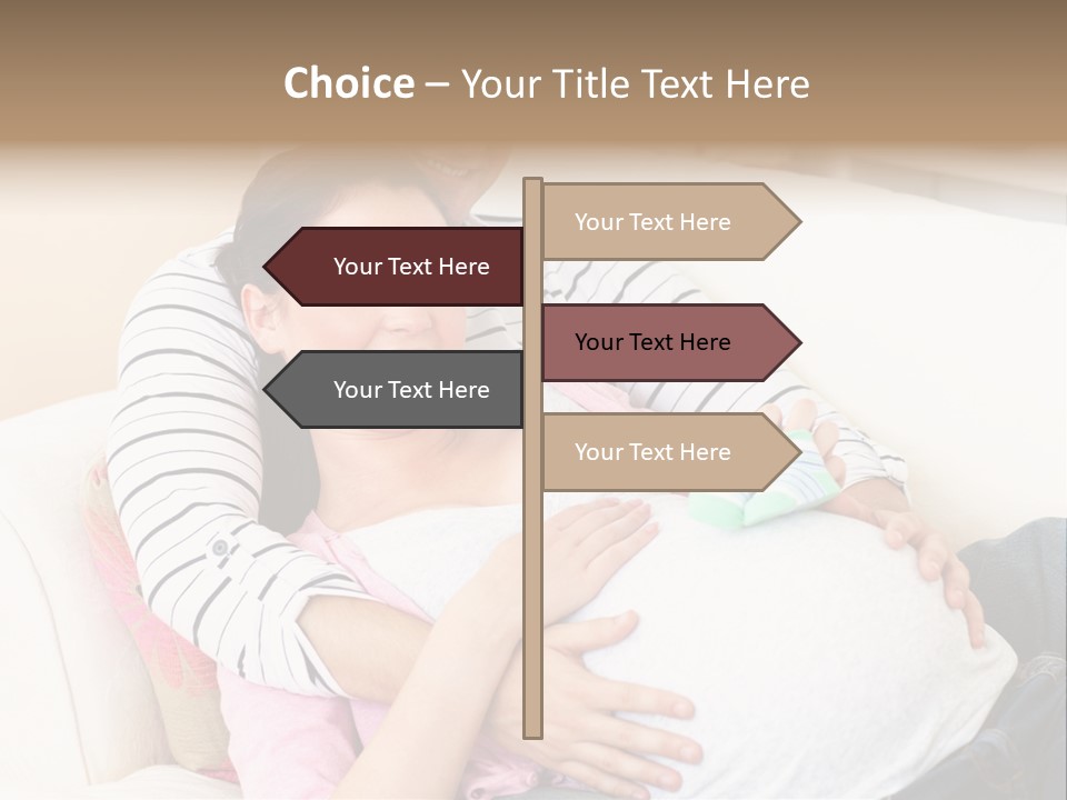 Sofa Pregnant Natural PowerPoint Template