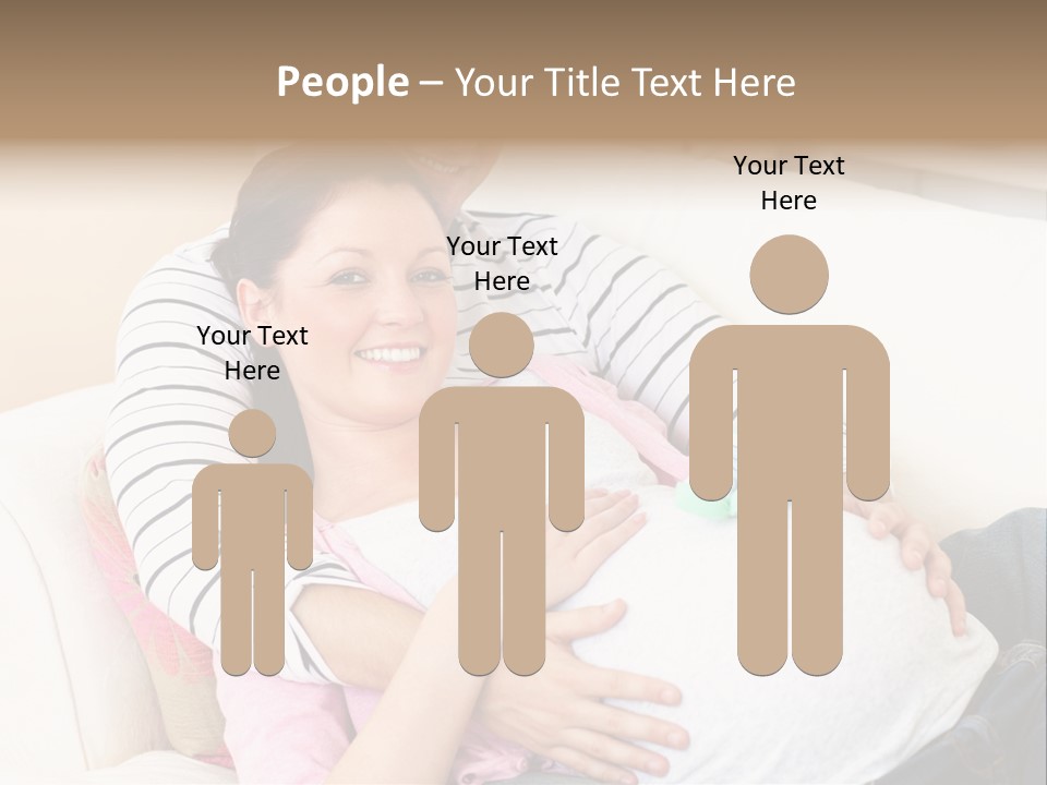 Sofa Pregnant Natural PowerPoint Template