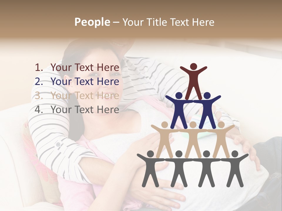 Sofa Pregnant Natural PowerPoint Template
