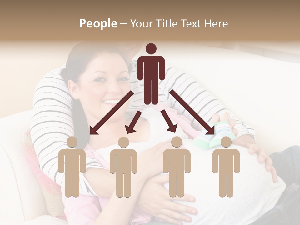 Sofa Pregnant Natural PowerPoint Template