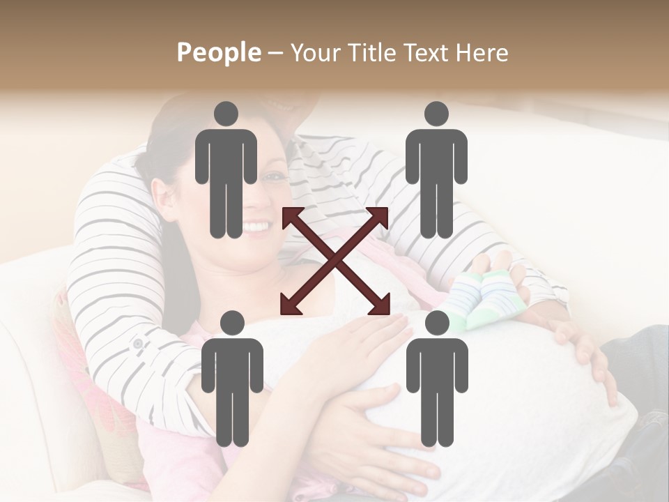 Sofa Pregnant Natural PowerPoint Template