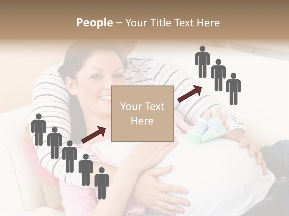 Sofa Pregnant Natural PowerPoint Template