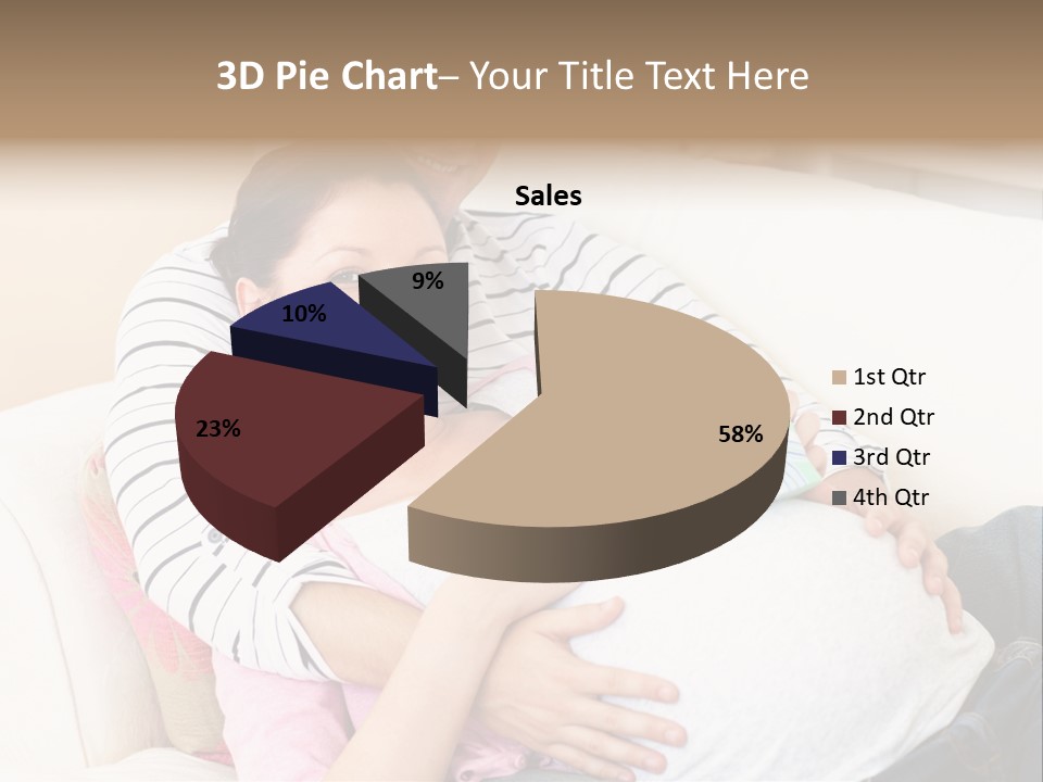 Sofa Pregnant Natural PowerPoint Template