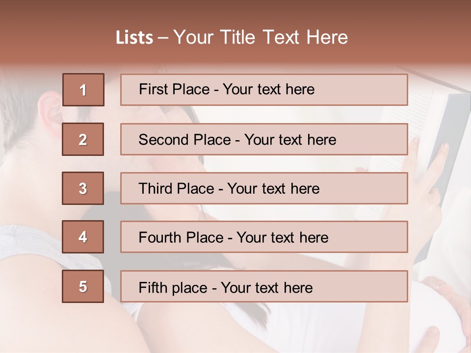 Family Emotion Sofa PowerPoint Template