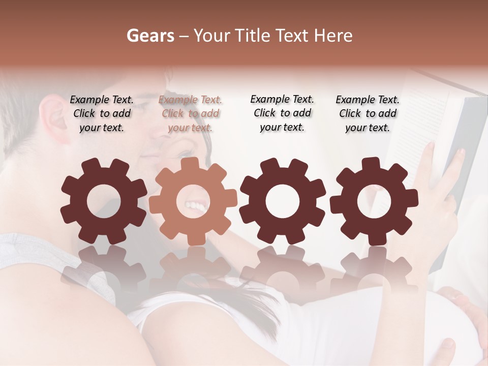 Family Emotion Sofa PowerPoint Template