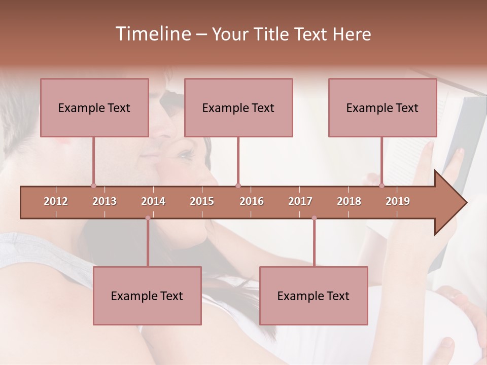Family Emotion Sofa PowerPoint Template