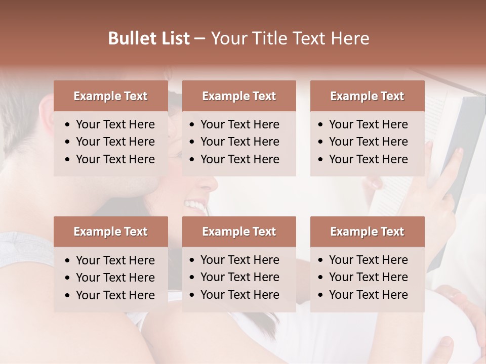 Family Emotion Sofa PowerPoint Template