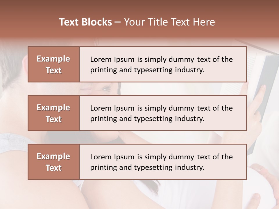 Family Emotion Sofa PowerPoint Template