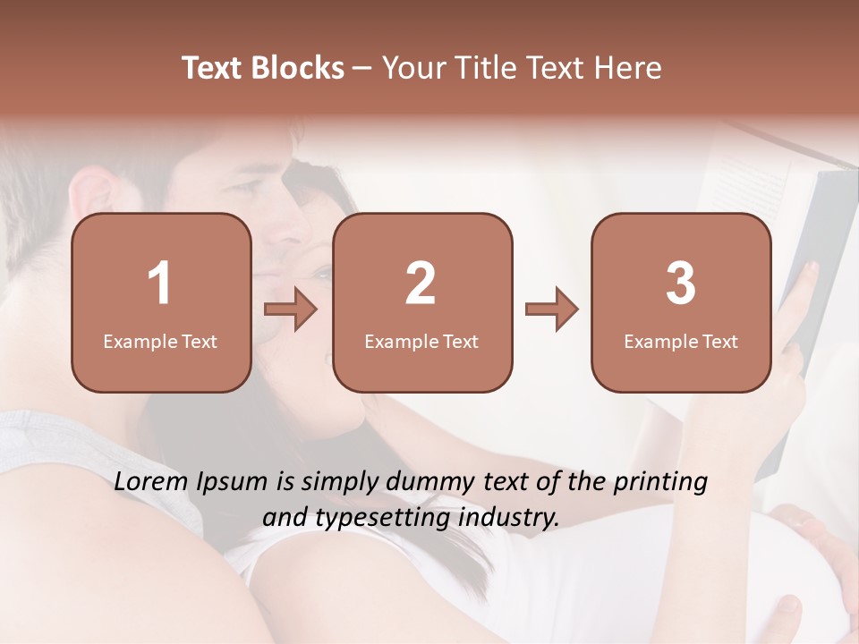 Family Emotion Sofa PowerPoint Template