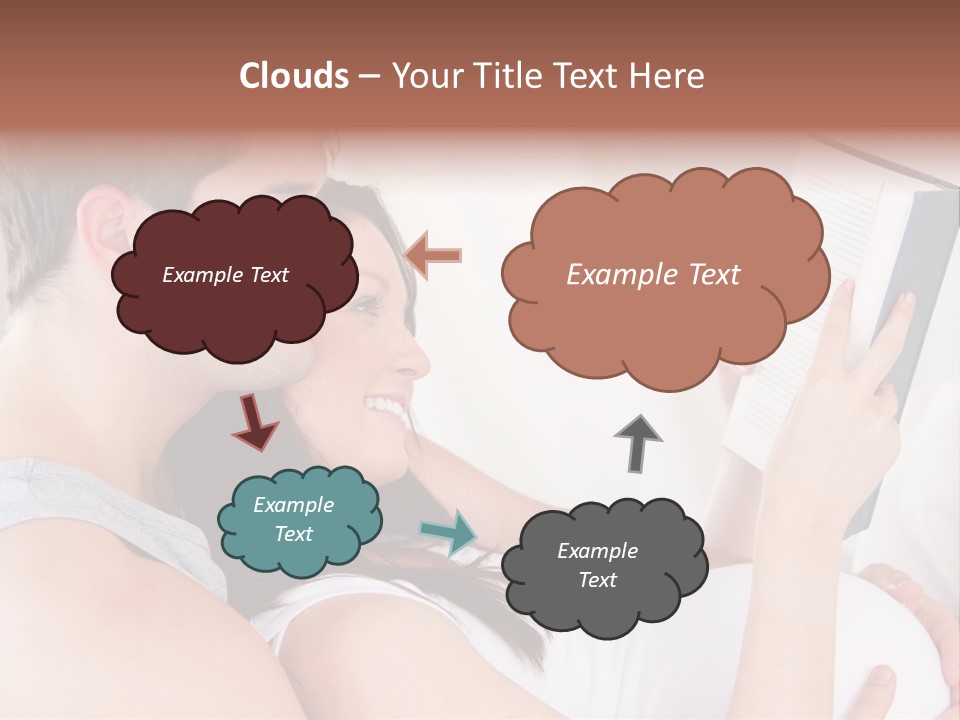 Family Emotion Sofa PowerPoint Template