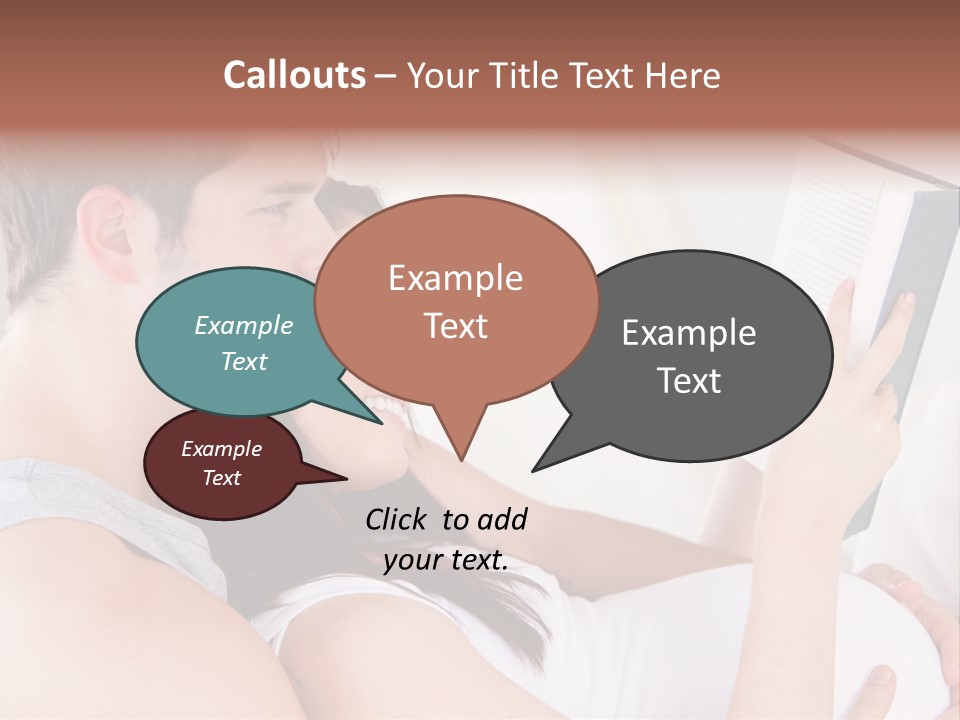 Family Emotion Sofa PowerPoint Template