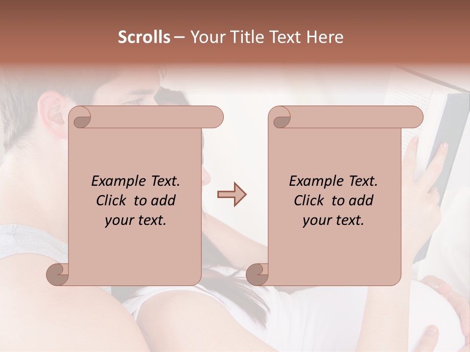 Family Emotion Sofa PowerPoint Template