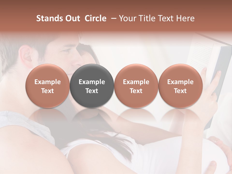 Family Emotion Sofa PowerPoint Template