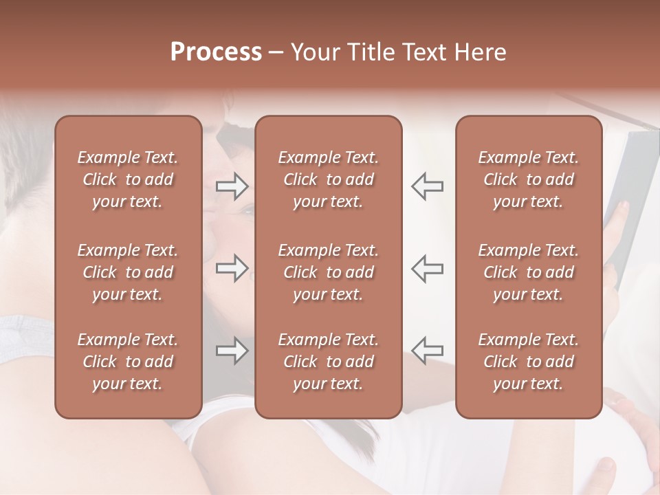 Family Emotion Sofa PowerPoint Template