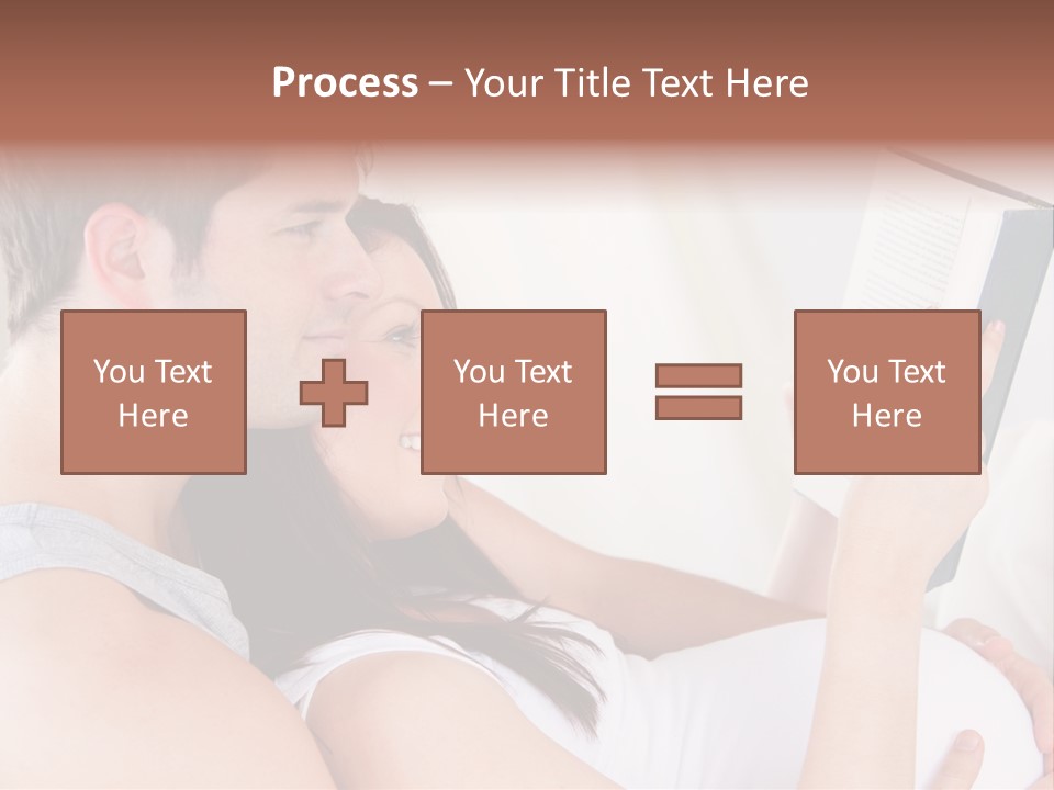 Family Emotion Sofa PowerPoint Template
