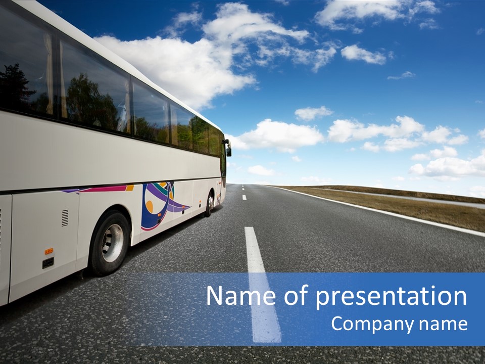 Drive Highway People PowerPoint Template