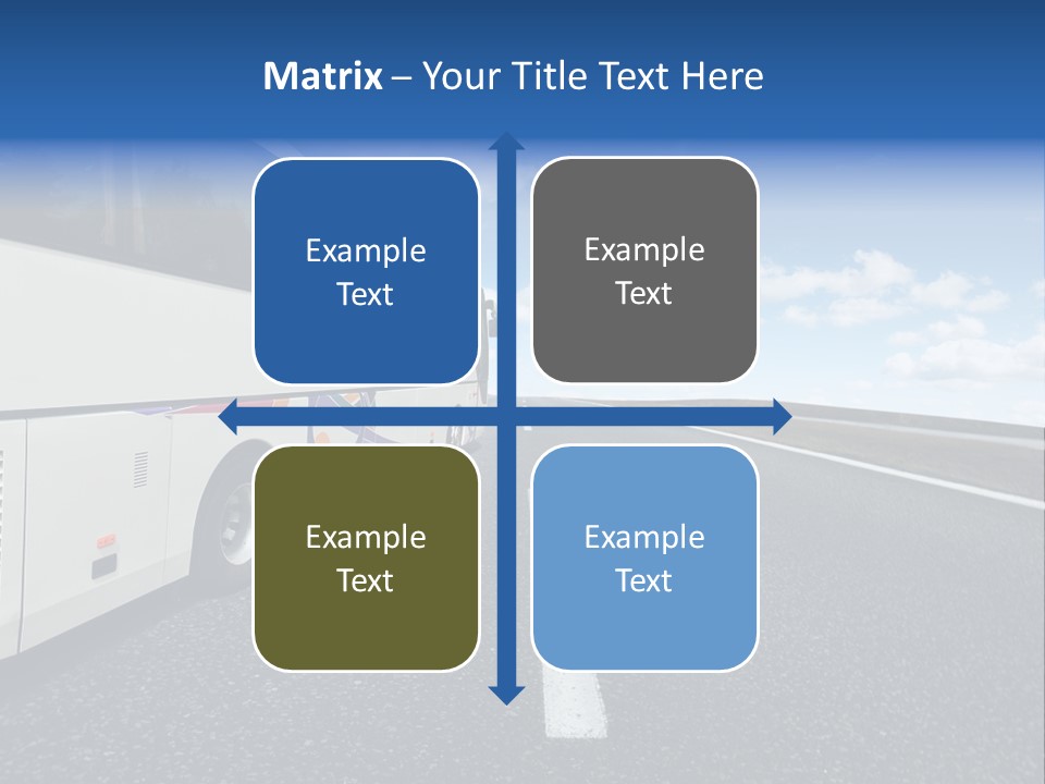 Drive Highway People PowerPoint Template