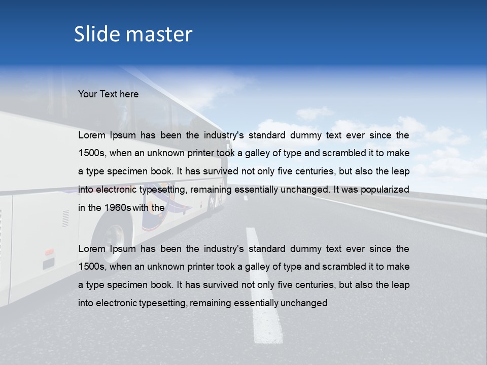 Drive Highway People PowerPoint Template