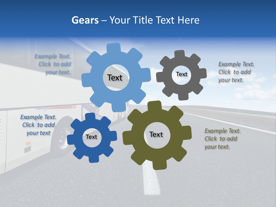 Drive Highway People PowerPoint Template