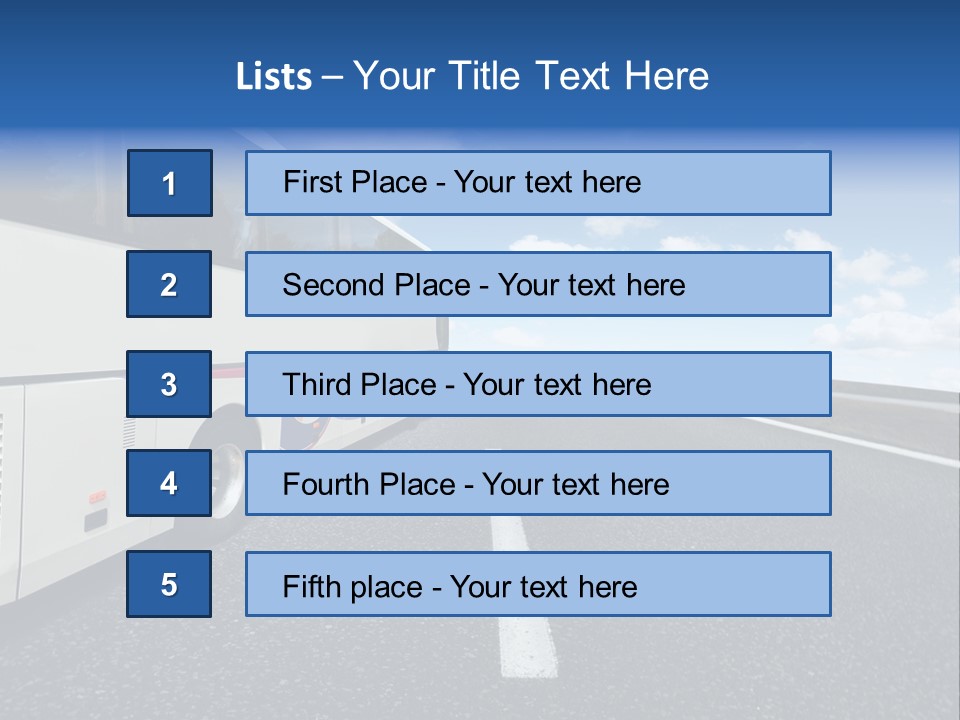 Drive Highway People PowerPoint Template