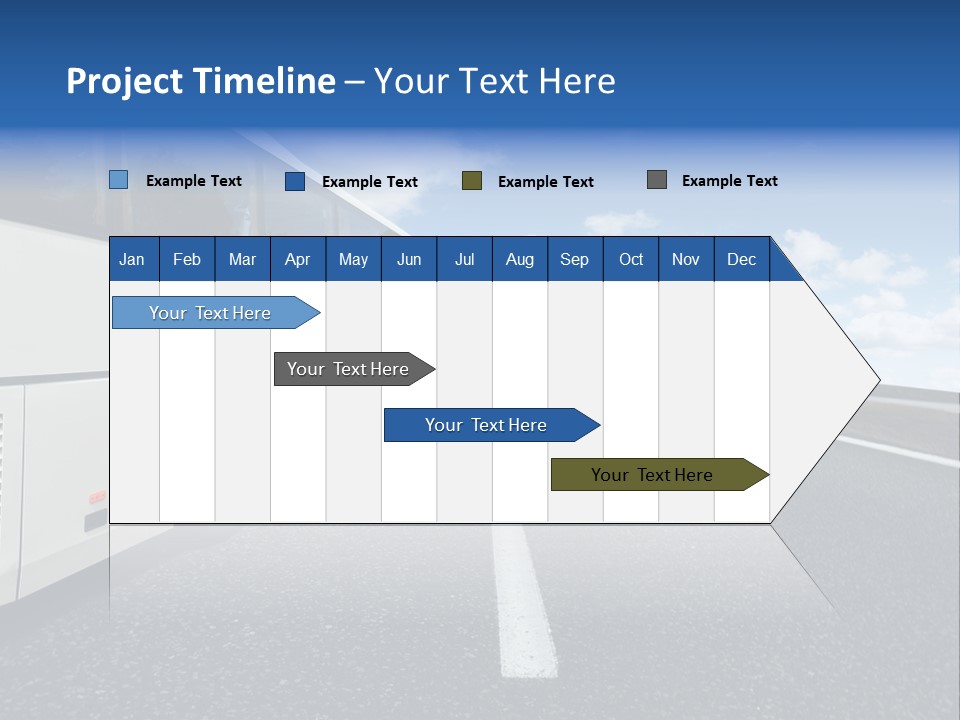 Drive Highway People PowerPoint Template