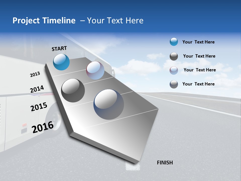 Drive Highway People PowerPoint Template