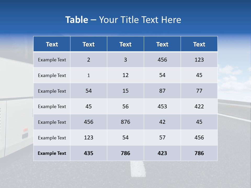 Drive Highway People PowerPoint Template