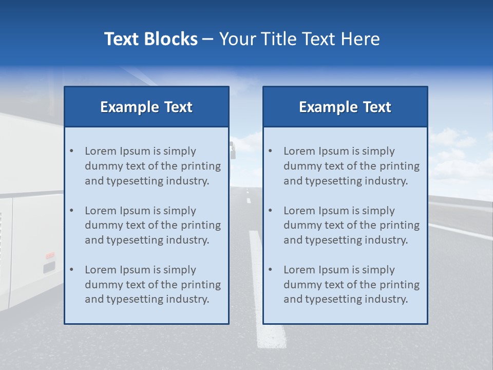 Drive Highway People PowerPoint Template
