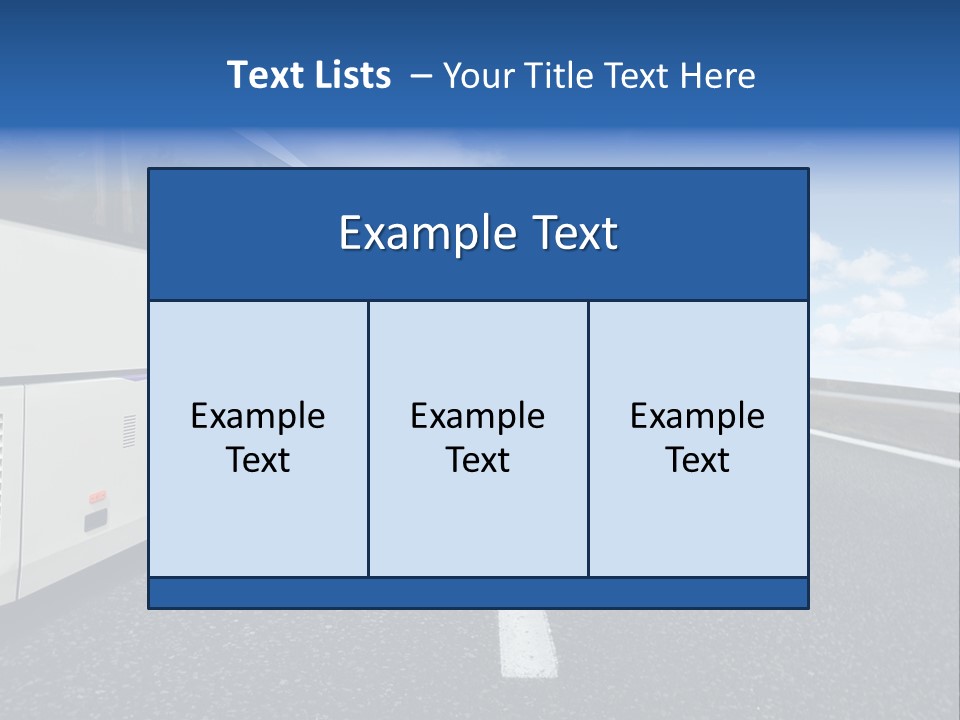 Drive Highway People PowerPoint Template