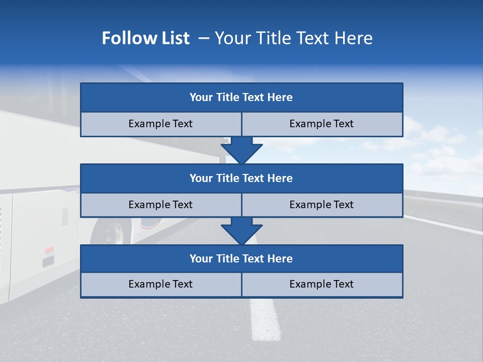 Drive Highway People PowerPoint Template