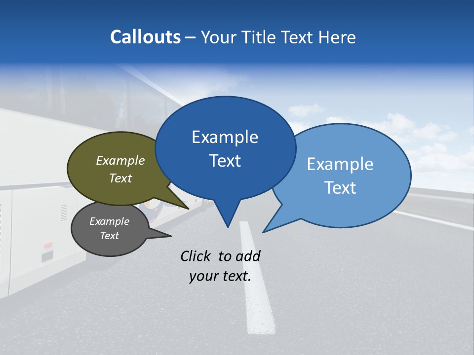 Drive Highway People PowerPoint Template