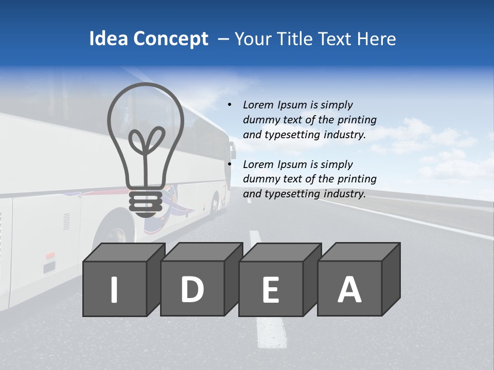 Drive Highway People PowerPoint Template