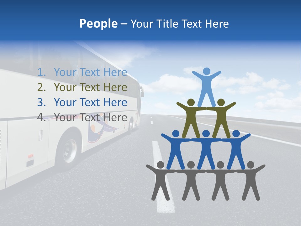 Drive Highway People PowerPoint Template