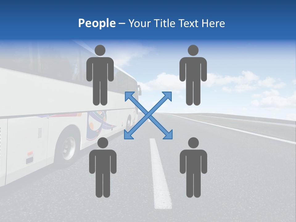 Drive Highway People PowerPoint Template