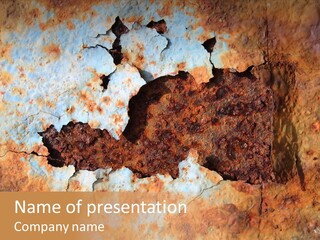 Material Rust Aged PowerPoint Template