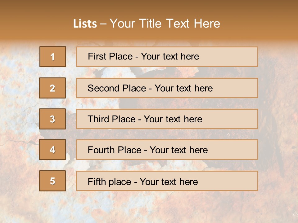 Material Rust Aged PowerPoint Template