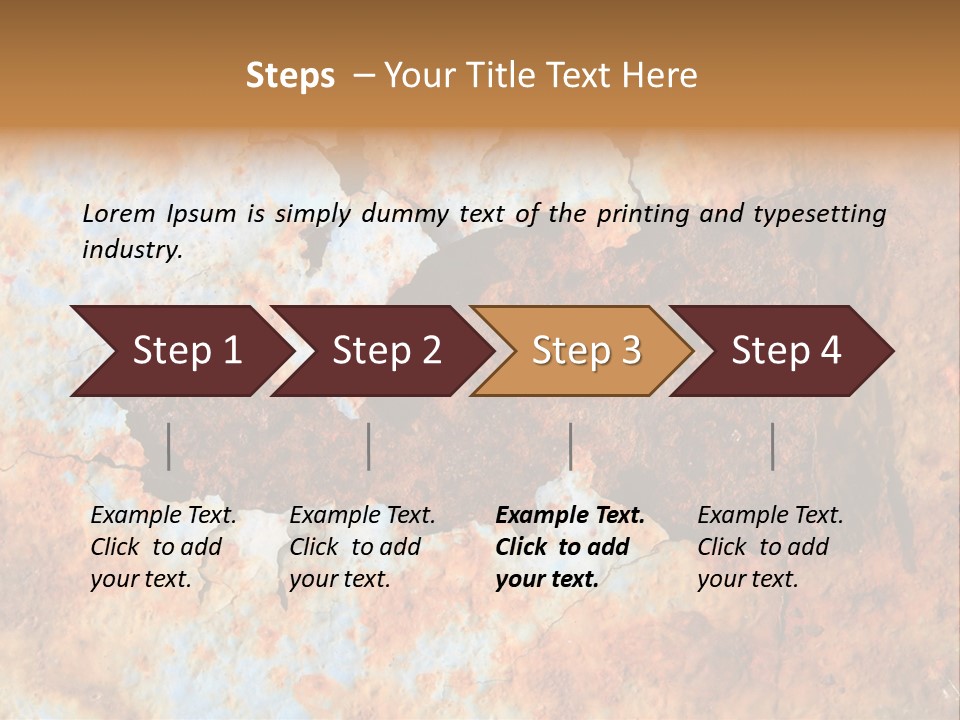 Material Rust Aged PowerPoint Template