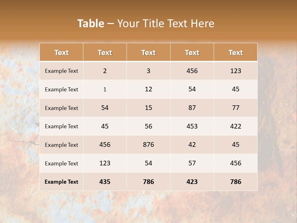Material Rust Aged PowerPoint Template