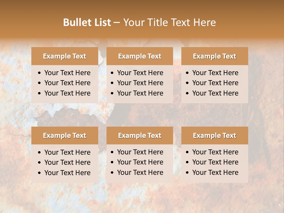 Material Rust Aged PowerPoint Template
