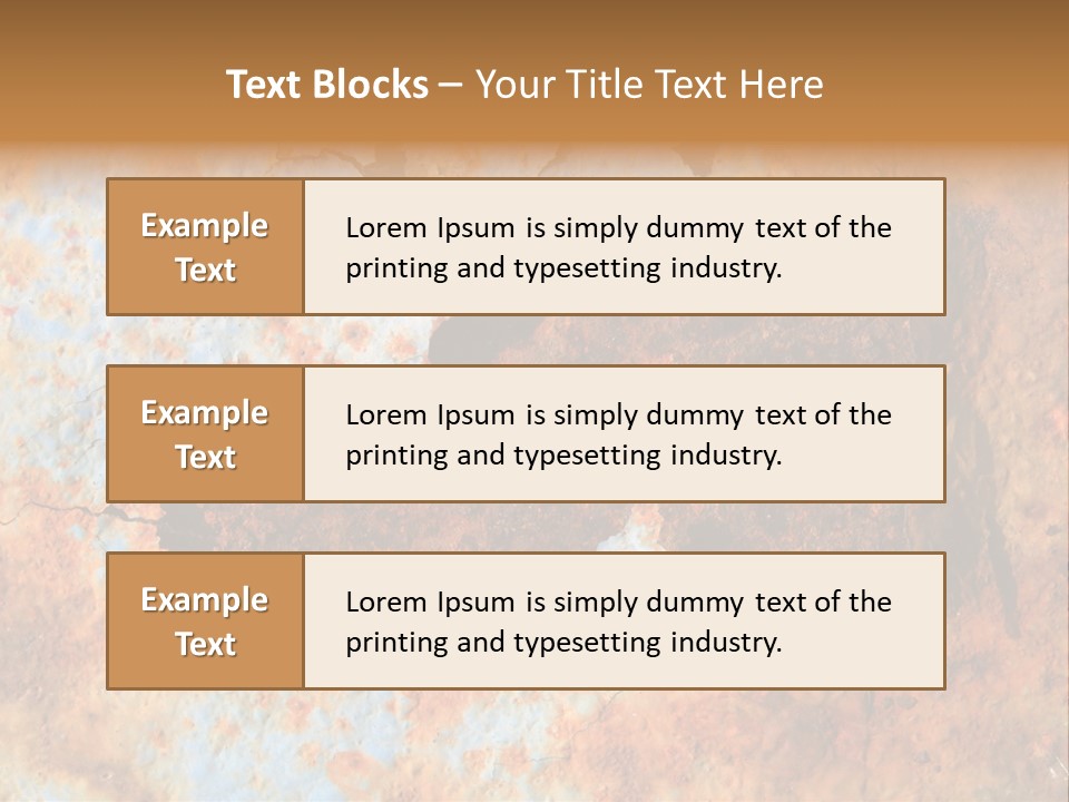 Material Rust Aged PowerPoint Template